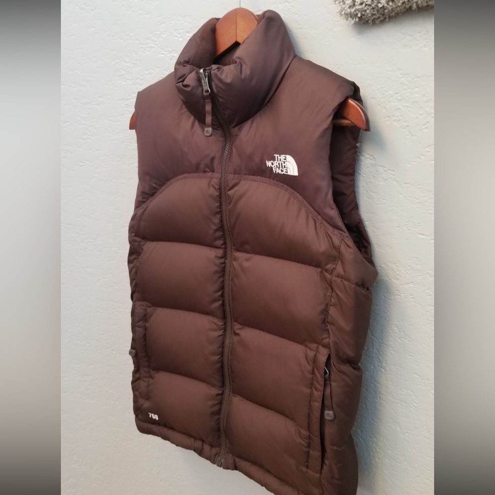 Women’s The North Face 700 Brown Puffer Vest- Small